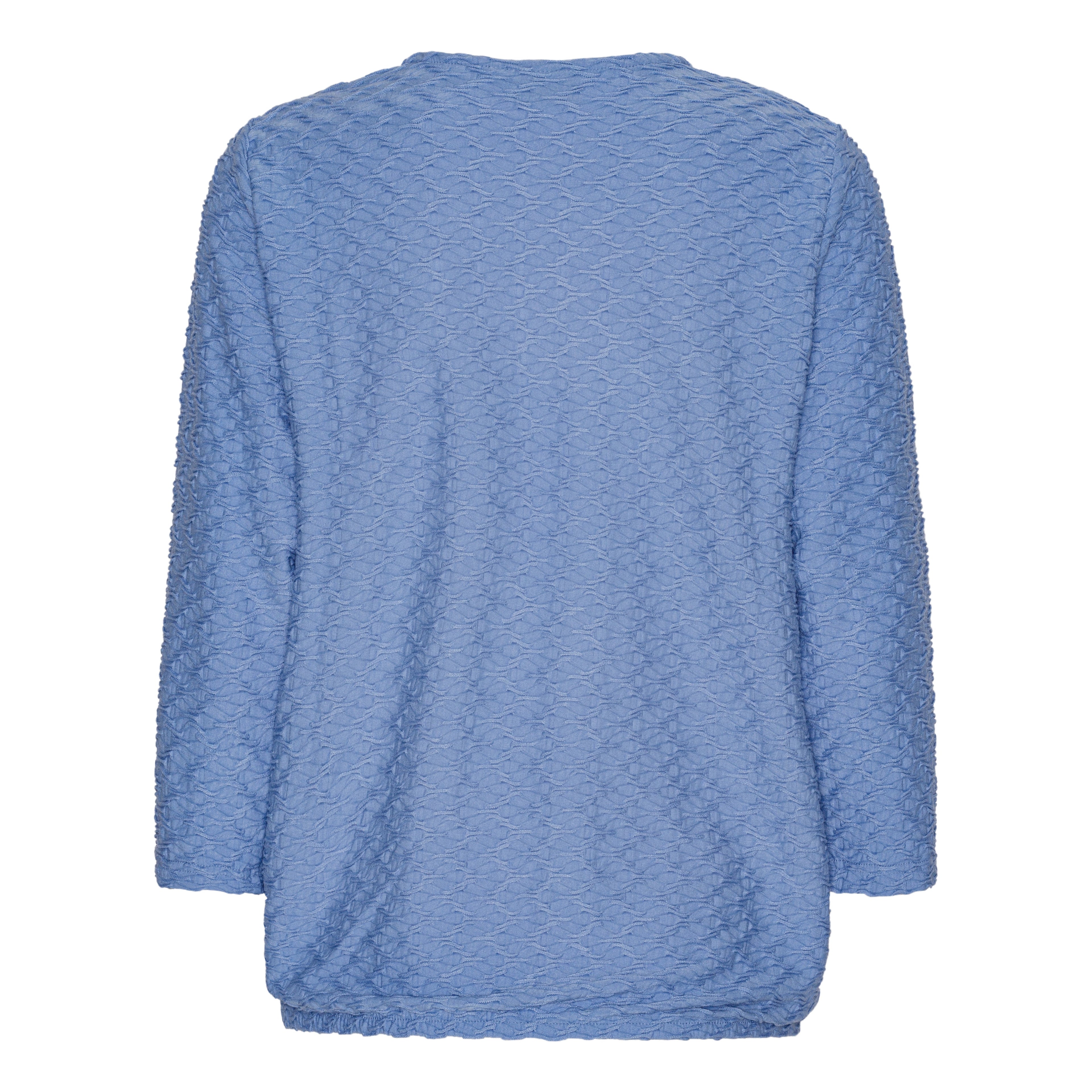 Mjuk blus med struktur och resårkant från Brandtex